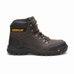 Caterpillar Outline Steel Toe Work Férfi Bakancs Sötét Szürke, HU-C076